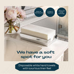 Lintext Linen-Feel Guest Towels | Cloth-Like Disposable

