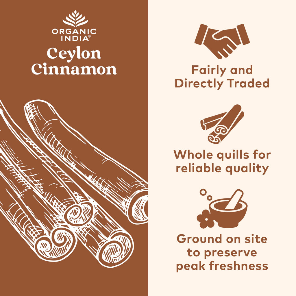 Ceylon Cinnamon Herbal Supplement | Organic India

