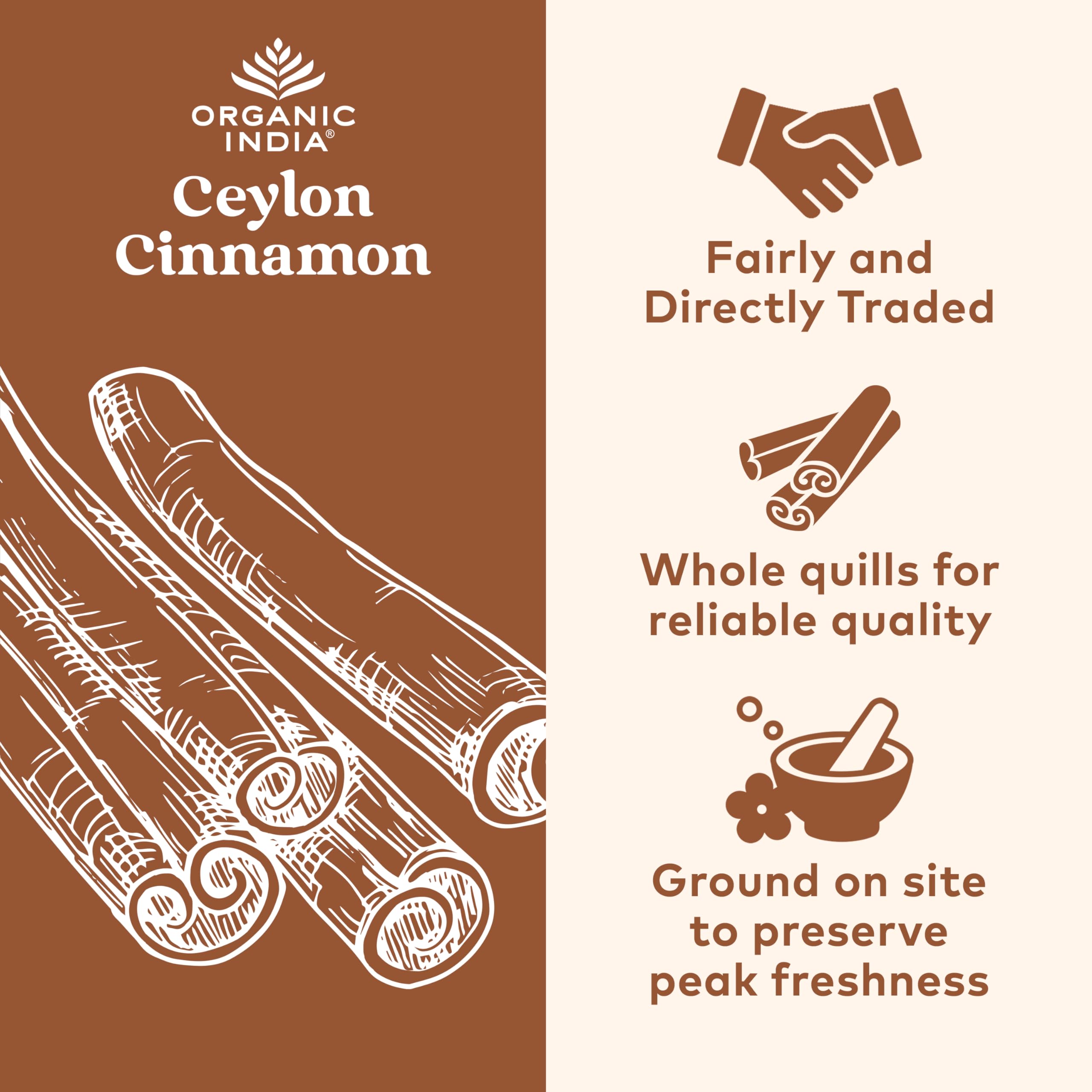 Ceylon Cinnamon Herbal Supplement | Organic India

