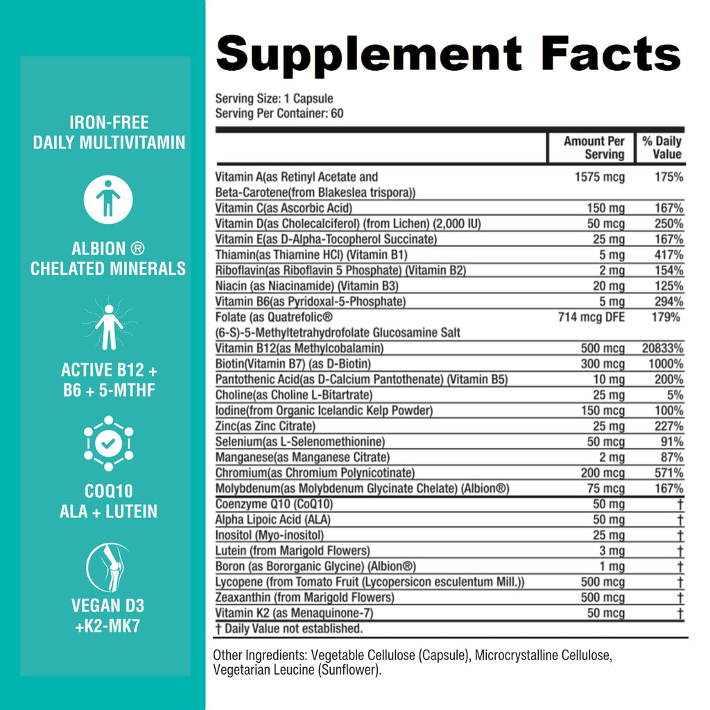 Power By Naturals Methyl Multi One Iron-Free Multi-Vitamin

