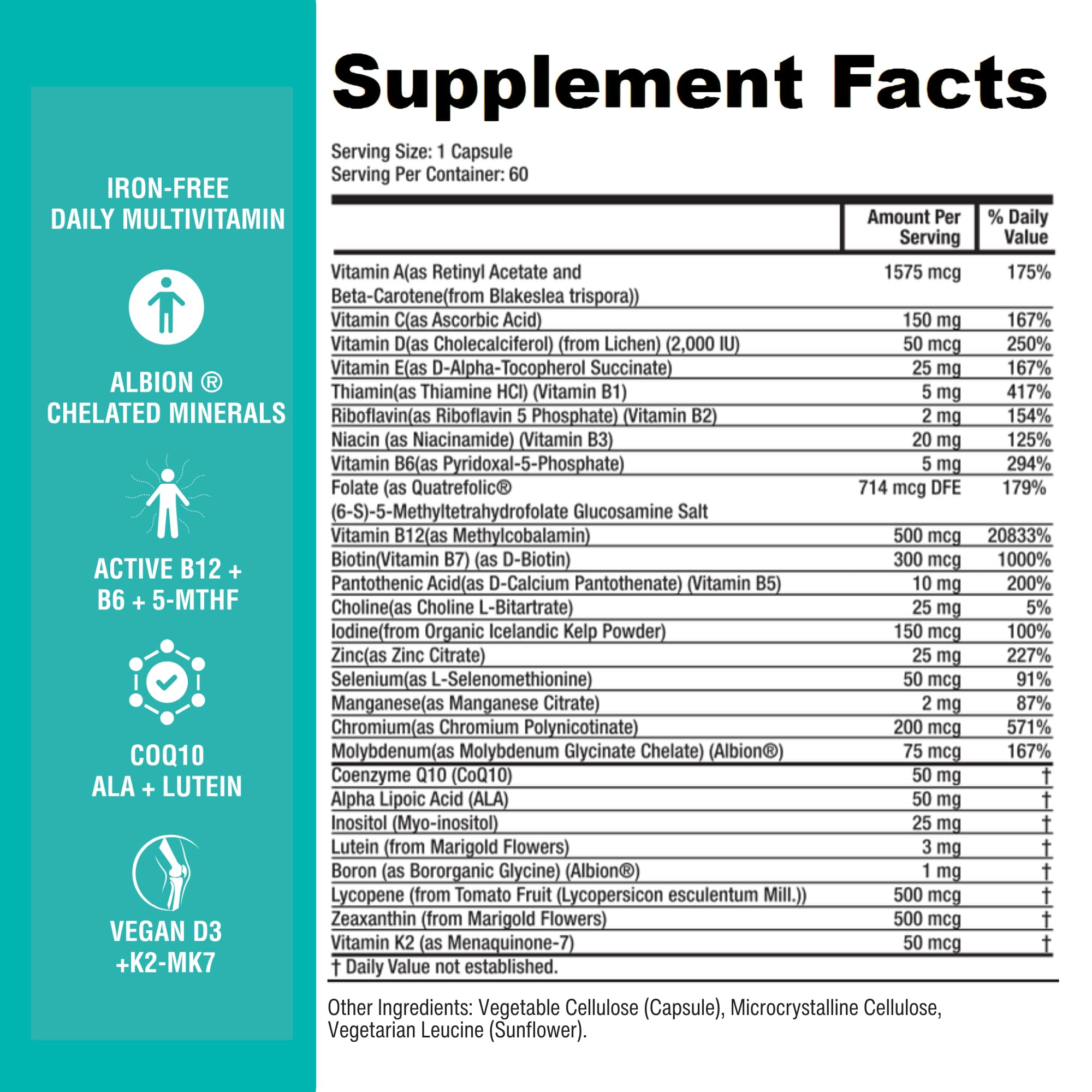 Power By Naturals Methyl Multi One Iron-Free Multi-Vitamin

