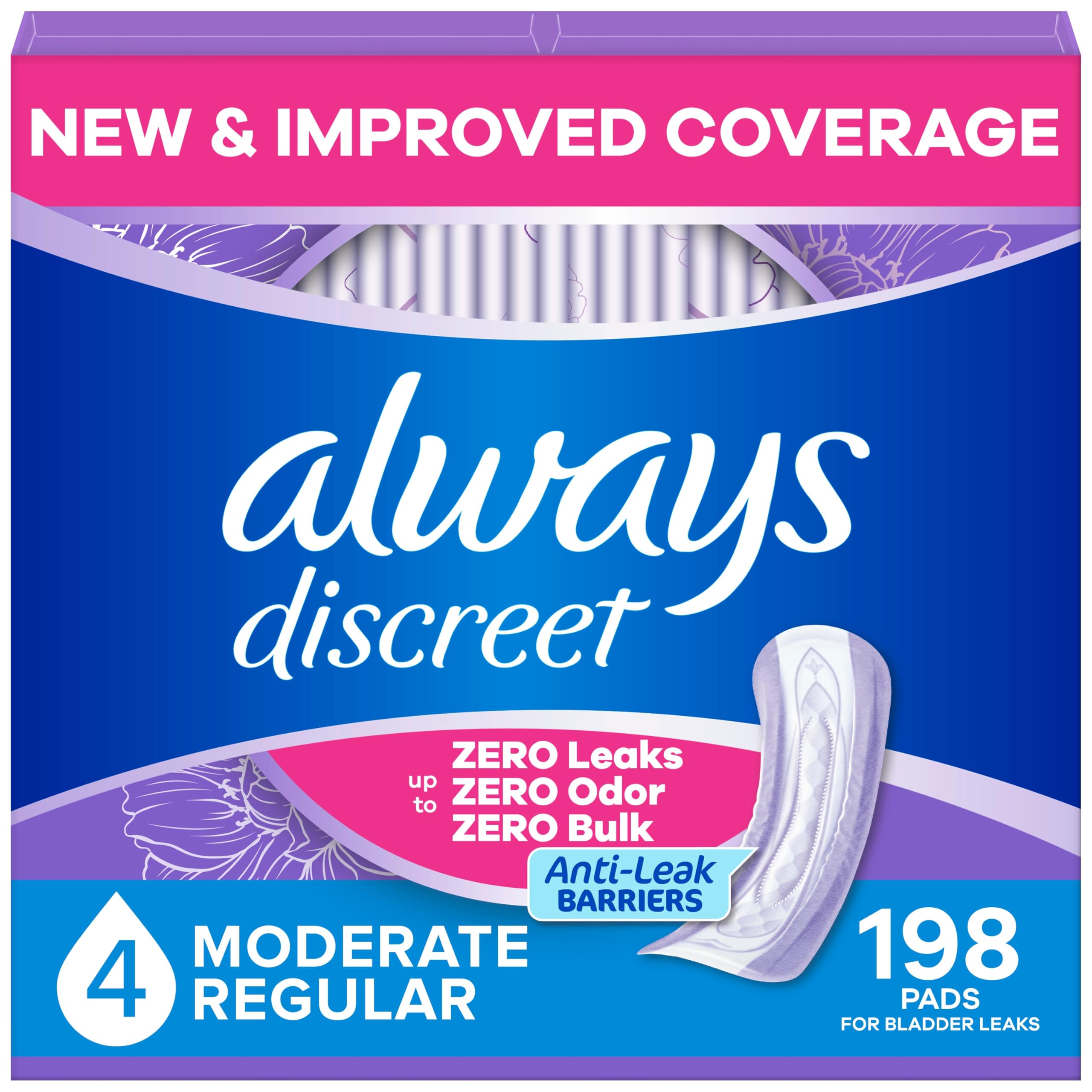 Always Discreet Incontinence Pads - Drier Protection