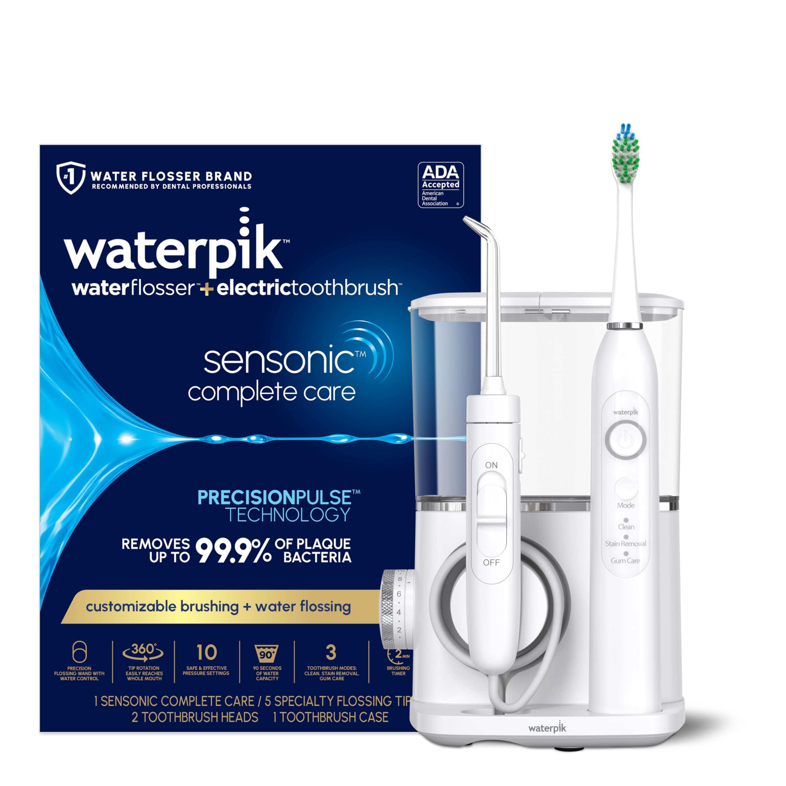 Waterpik Sensonic Complete Care Flosser & Toothbrush Combo


