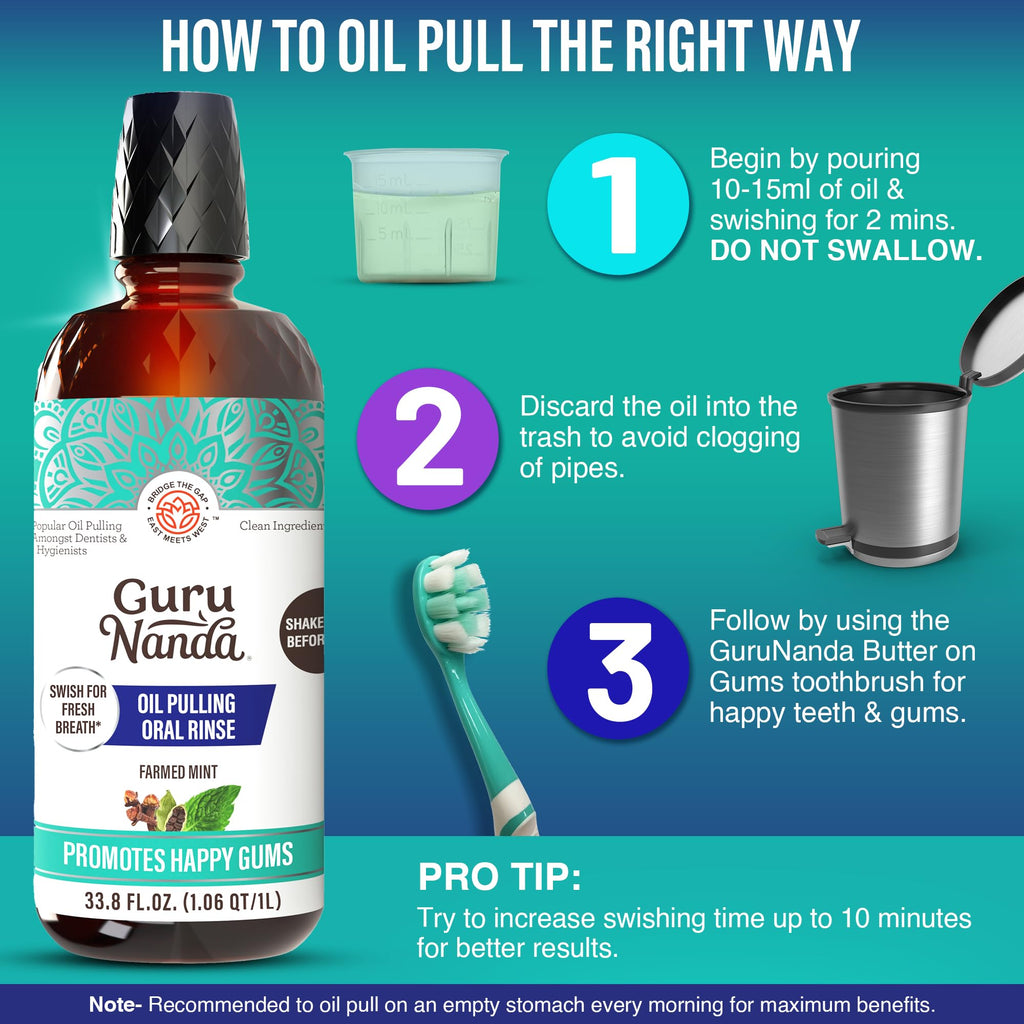 GuruNanda CocoMint Oil Pulling Mouthwash

