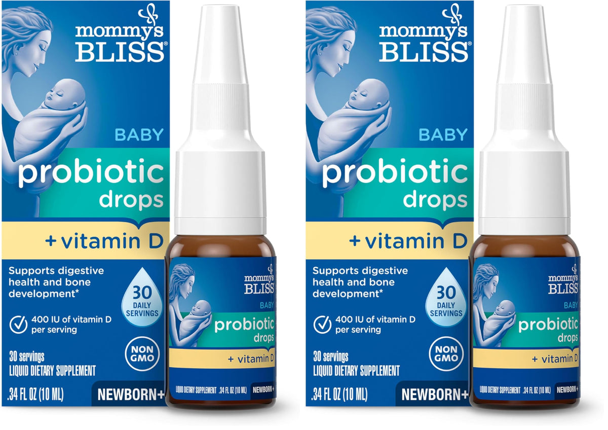 Mommy's Bliss Baby Probiotics + Vitamin D Drops for Infants