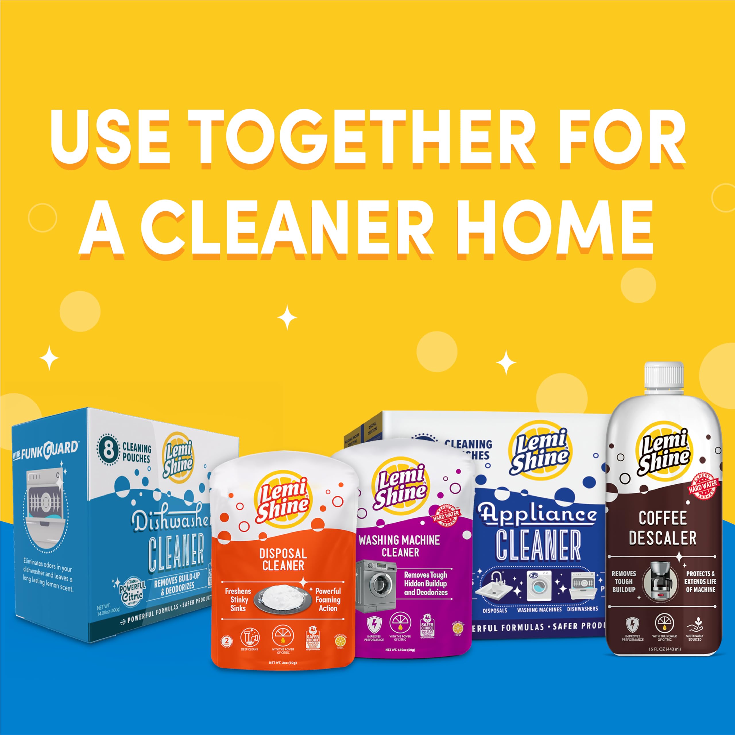 Lemi Shine Natural Dishwasher Cleaner with Citric Acid

