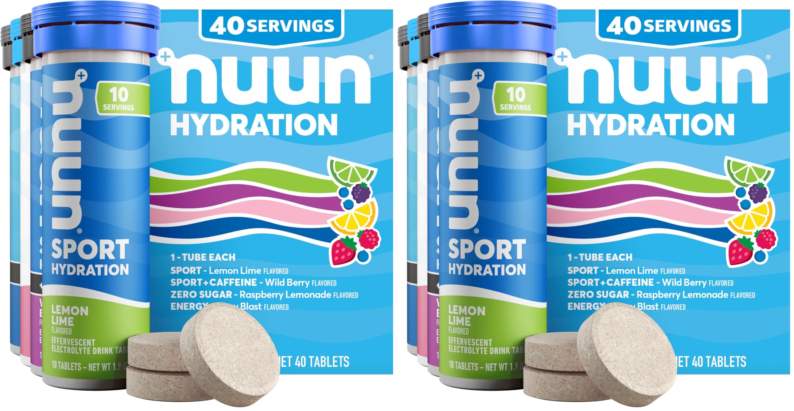Nuun Hydration Electrolyte Tablets - Effervescent, Vegan & Gluten Free