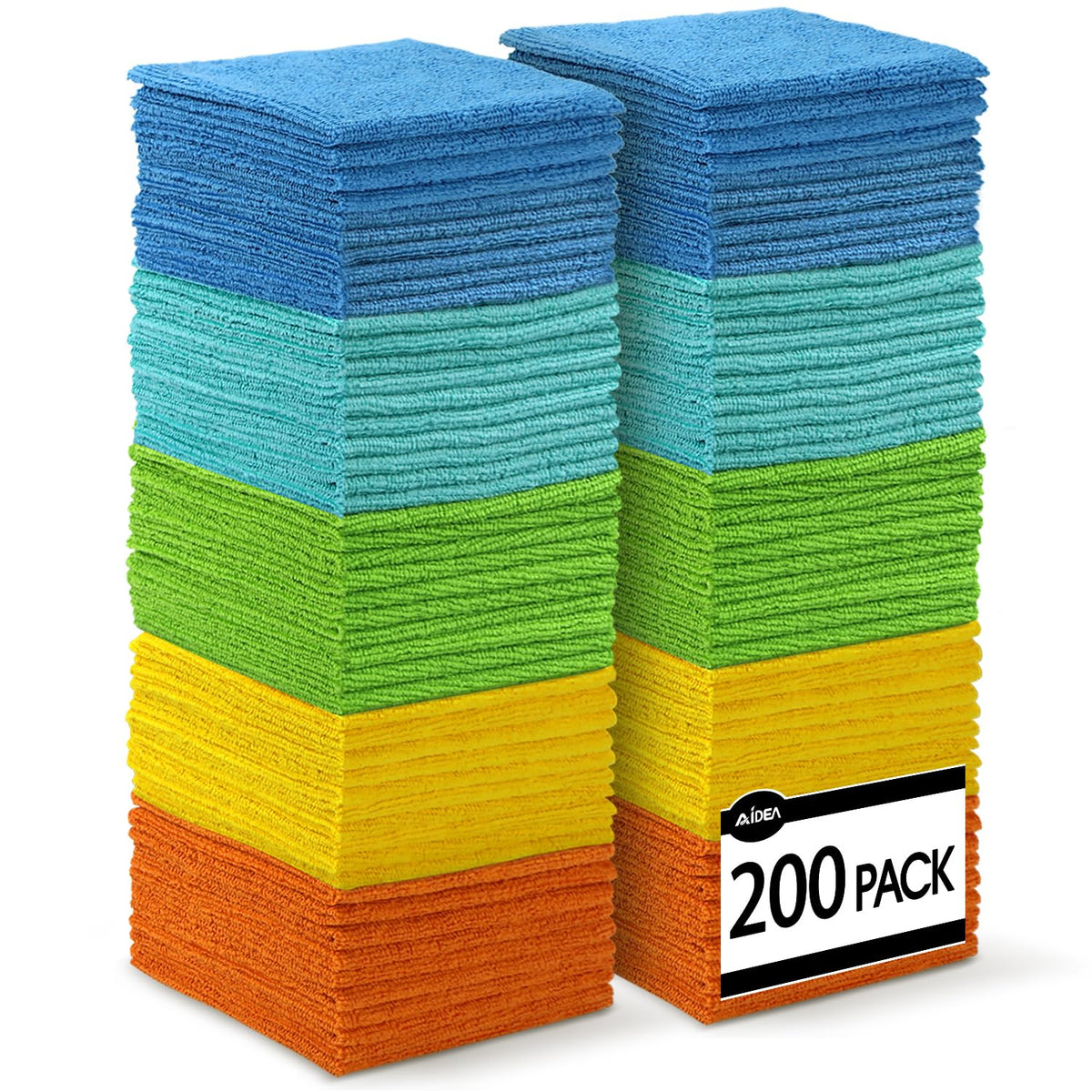 AIDEA Microfiber Cleaning Cloths – Soft, Absorbent Towels
