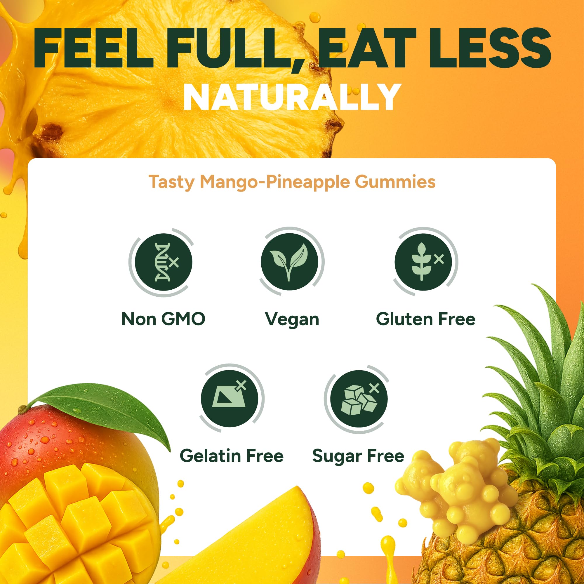 GLP-1 Support Gummies | Dietary Supplement

