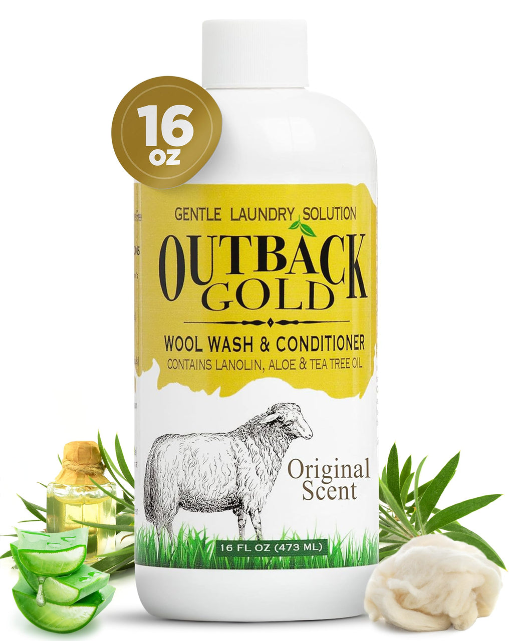 Outback Gold Wool Wash - Plant-Based Detergent for Delicates

