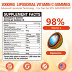 Vemluta Liposomal Vitamin C Gummies with D3 Immune Support

