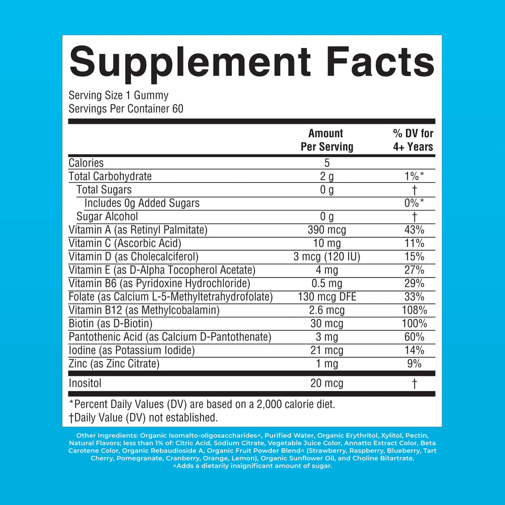 MARYRUTH'S Multivitamin Gummies Sugar Free | Vegan & Gluten Free

