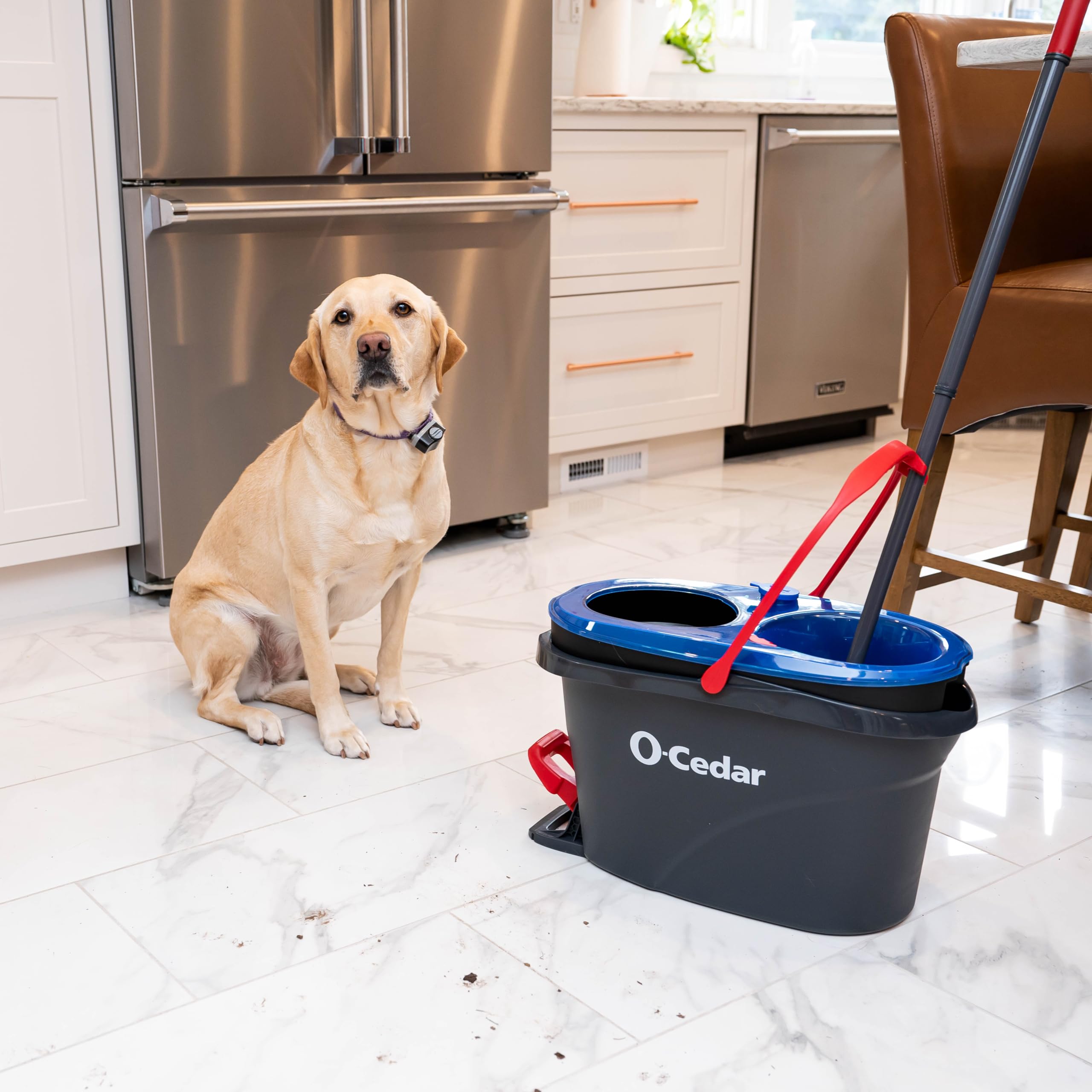 O-Cedar RinseClean Spin Mop & Bucket System | Clean Water Floors

