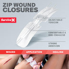 SurviveX Zip Stitch Wound Closure Strips - Non-Invasive


