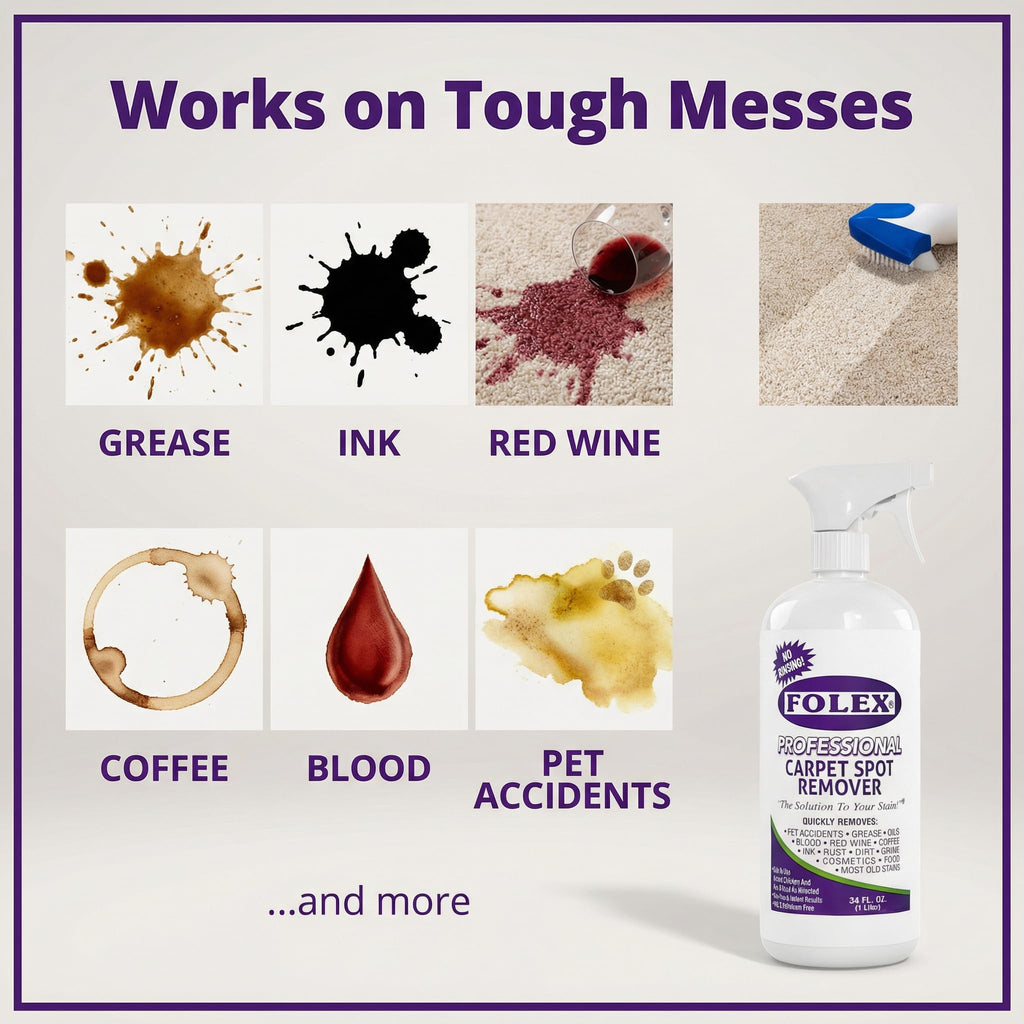 FOLEX Carpet Cleaner Spray - Instant Stain Removal

