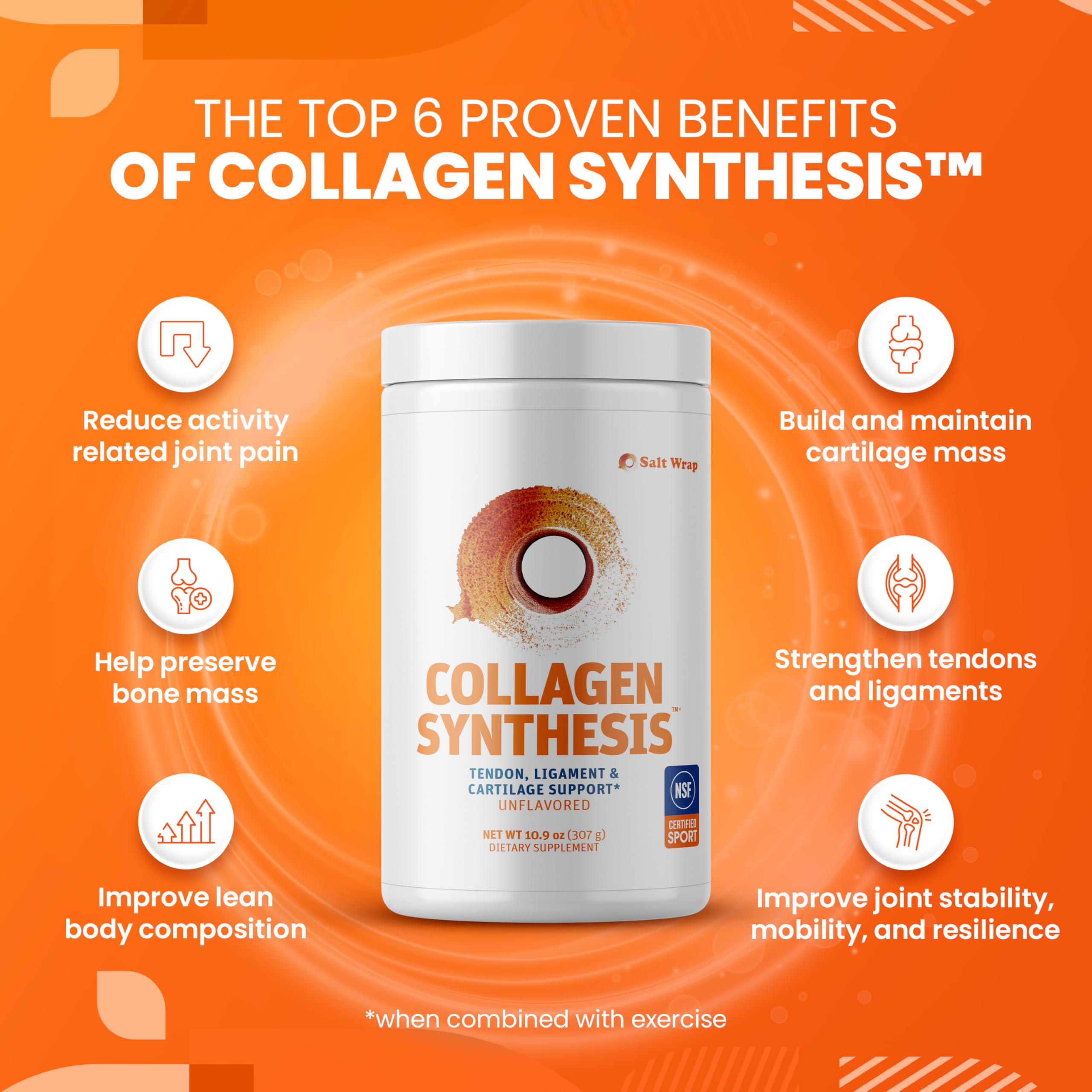 SaltWrap Collagen Synthesis for Joints - Fortigel Tendoforte

