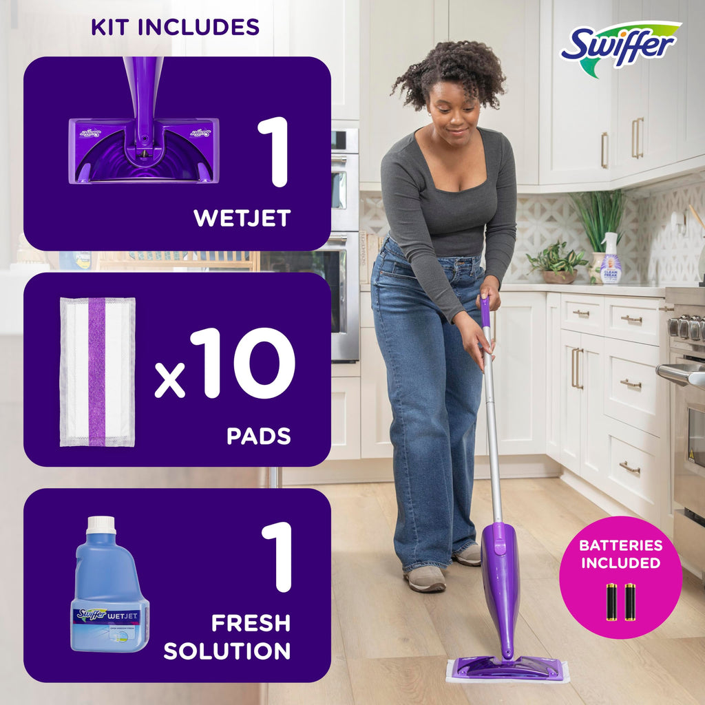 Swiffer WetJet Hardwood and Floor Spray Mop Starter Set

