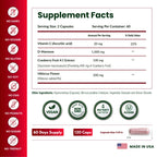 ForestLeaf D-Mannose 1000mg Capsules Urinary Tract Support

