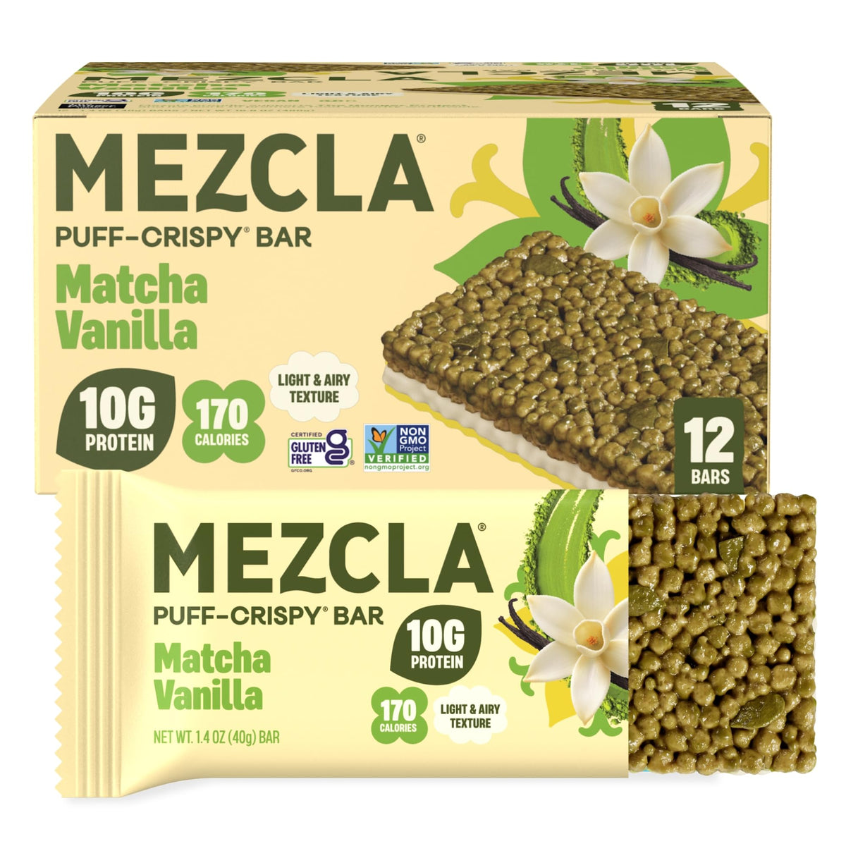 Mezcla Puff-Crispy Plant Based Protein Bars