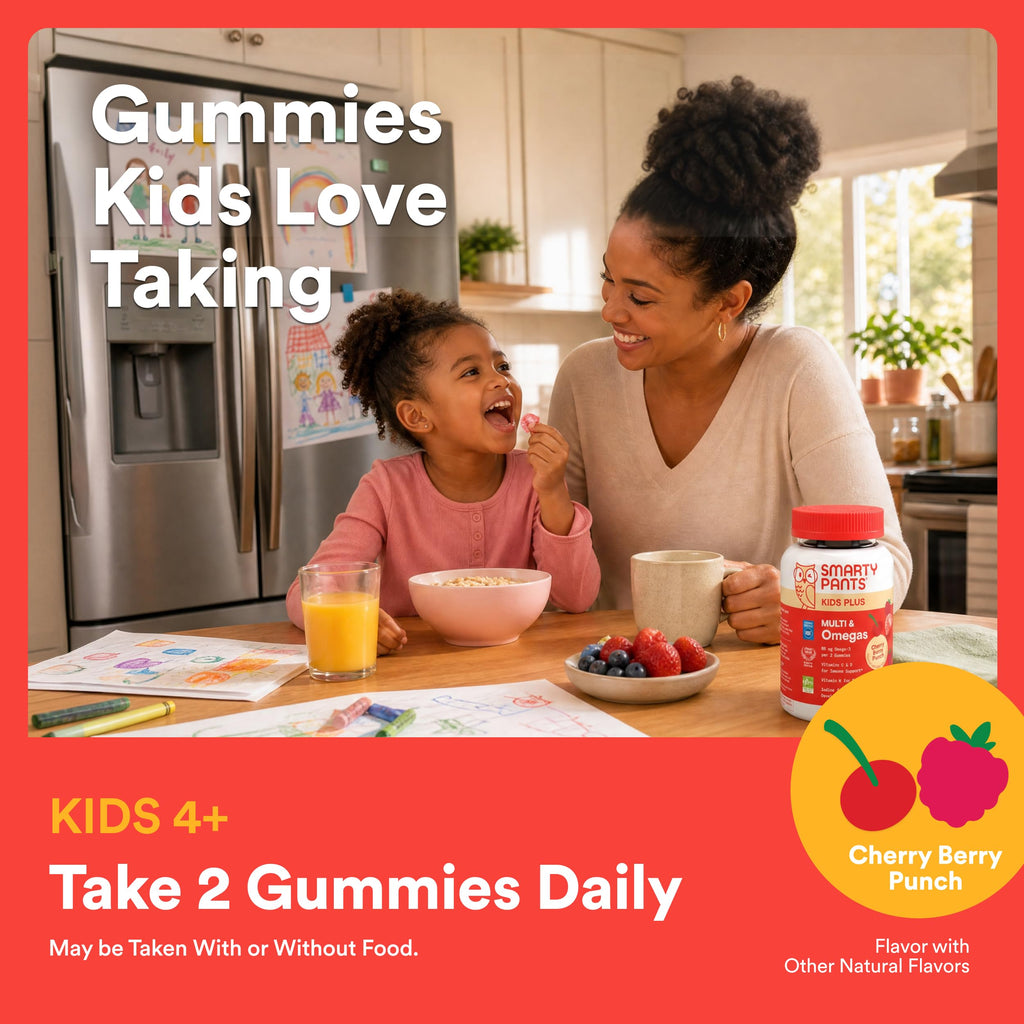 SmartyPants Kids Multivitamin Gummies with Omega-3 DHA/EPA

