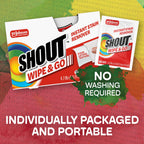 Shout Wipe & Go Stain Remover Wipes | No Wash

