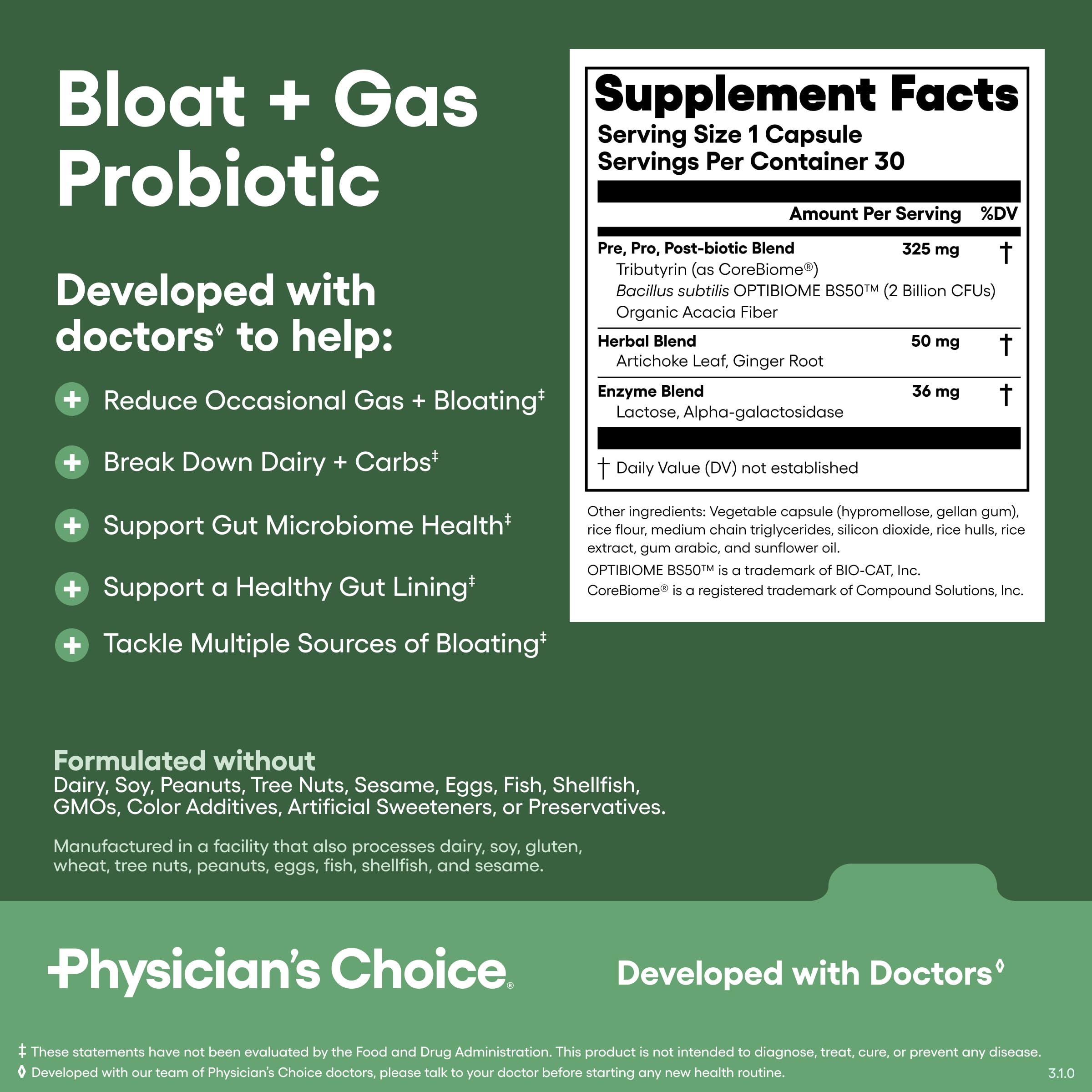 Physician's Choice Gut Guardian Bundle for Digestive Health

