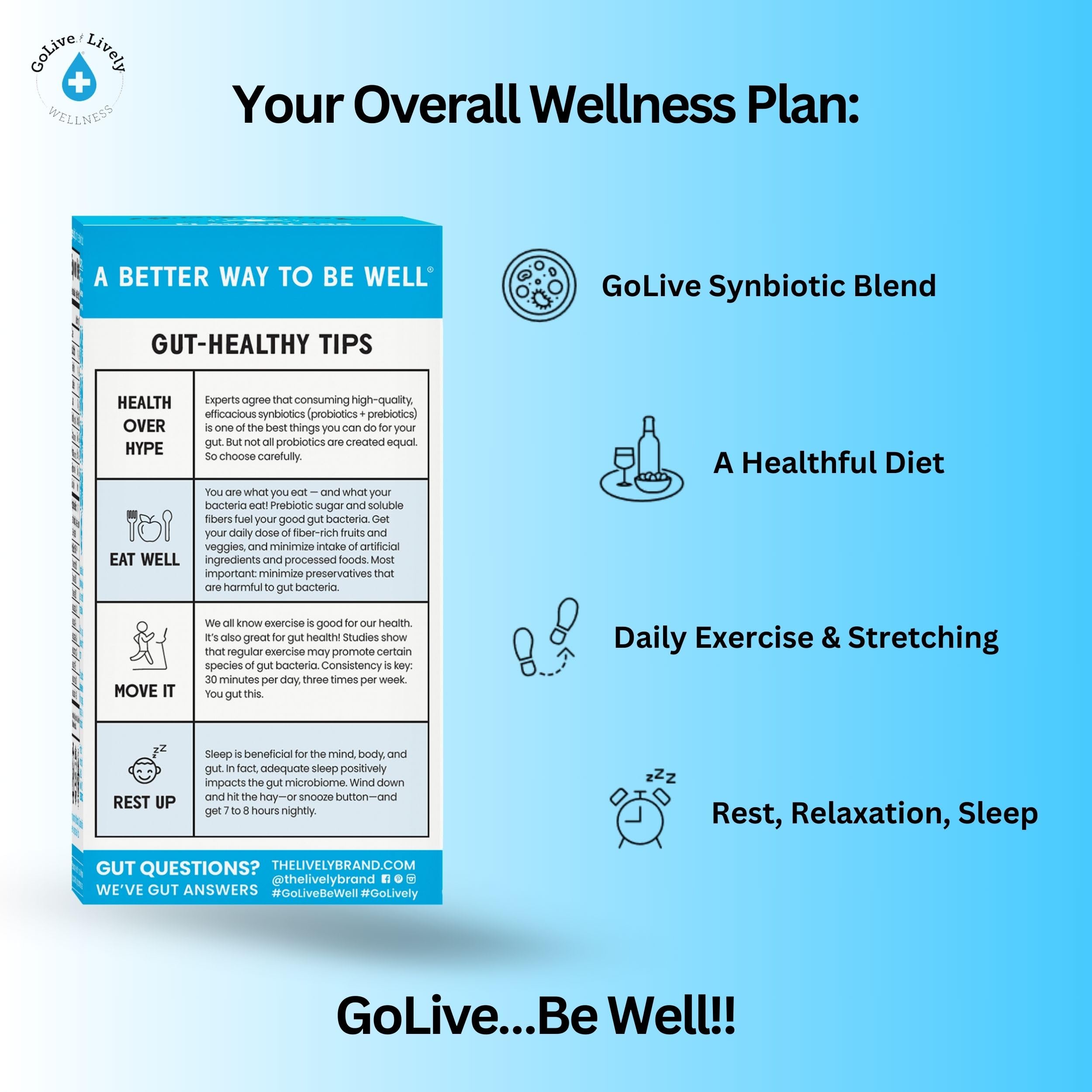 GoLive Synbiotic Probiotic & Prebiotic Powder

