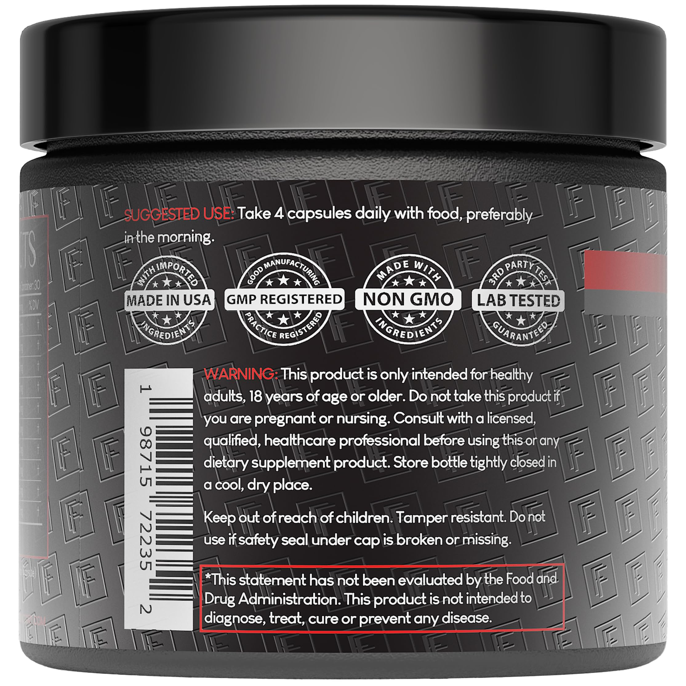 Nitric Oxide Supplement - Formulation Factory Heart of Steel

