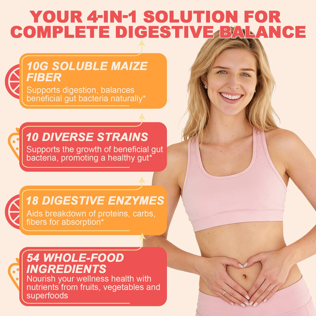 LanranBee Probiotic Fiber Gummies | Digestive Health

