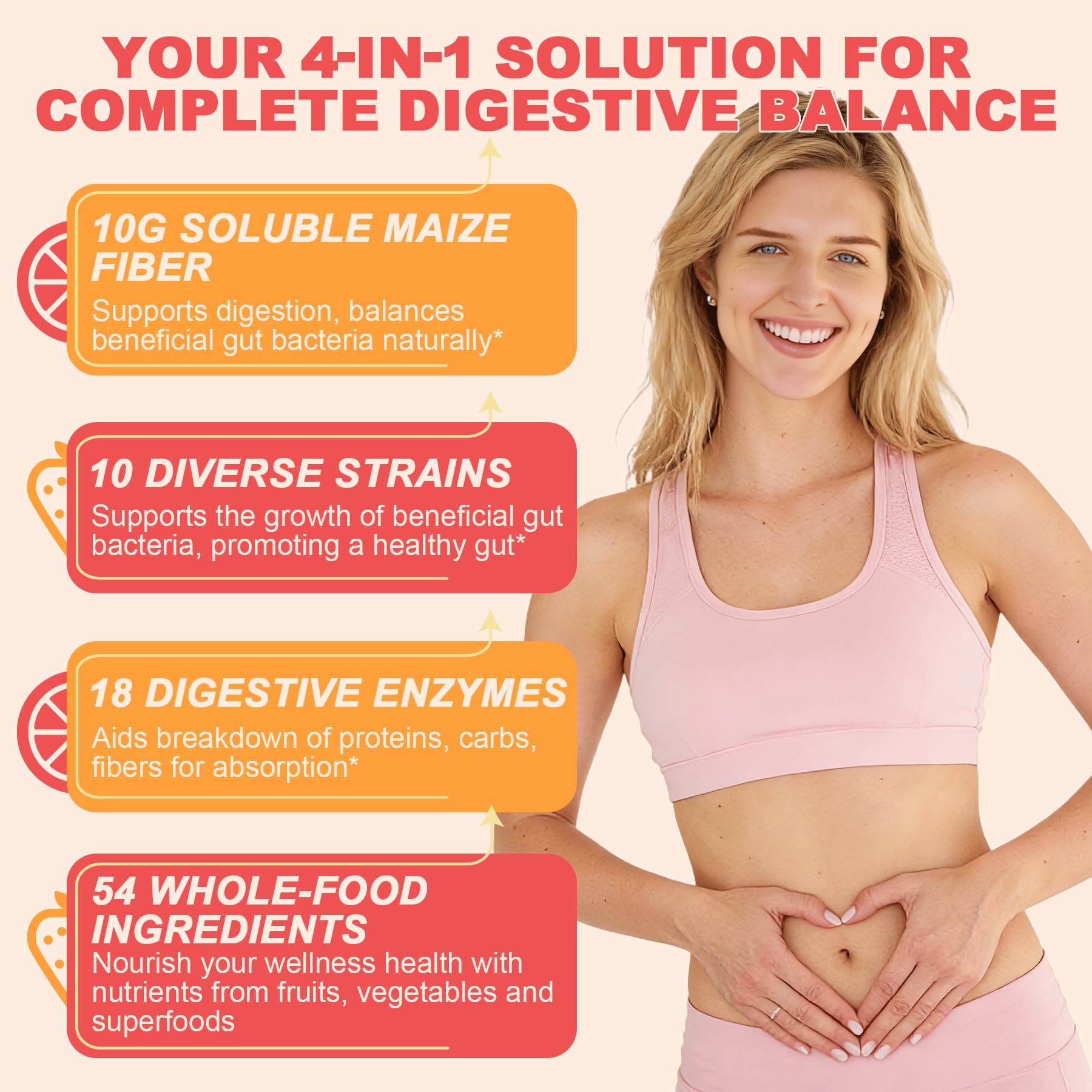 LanranBee Probiotic Fiber Gummies | Digestive Health

