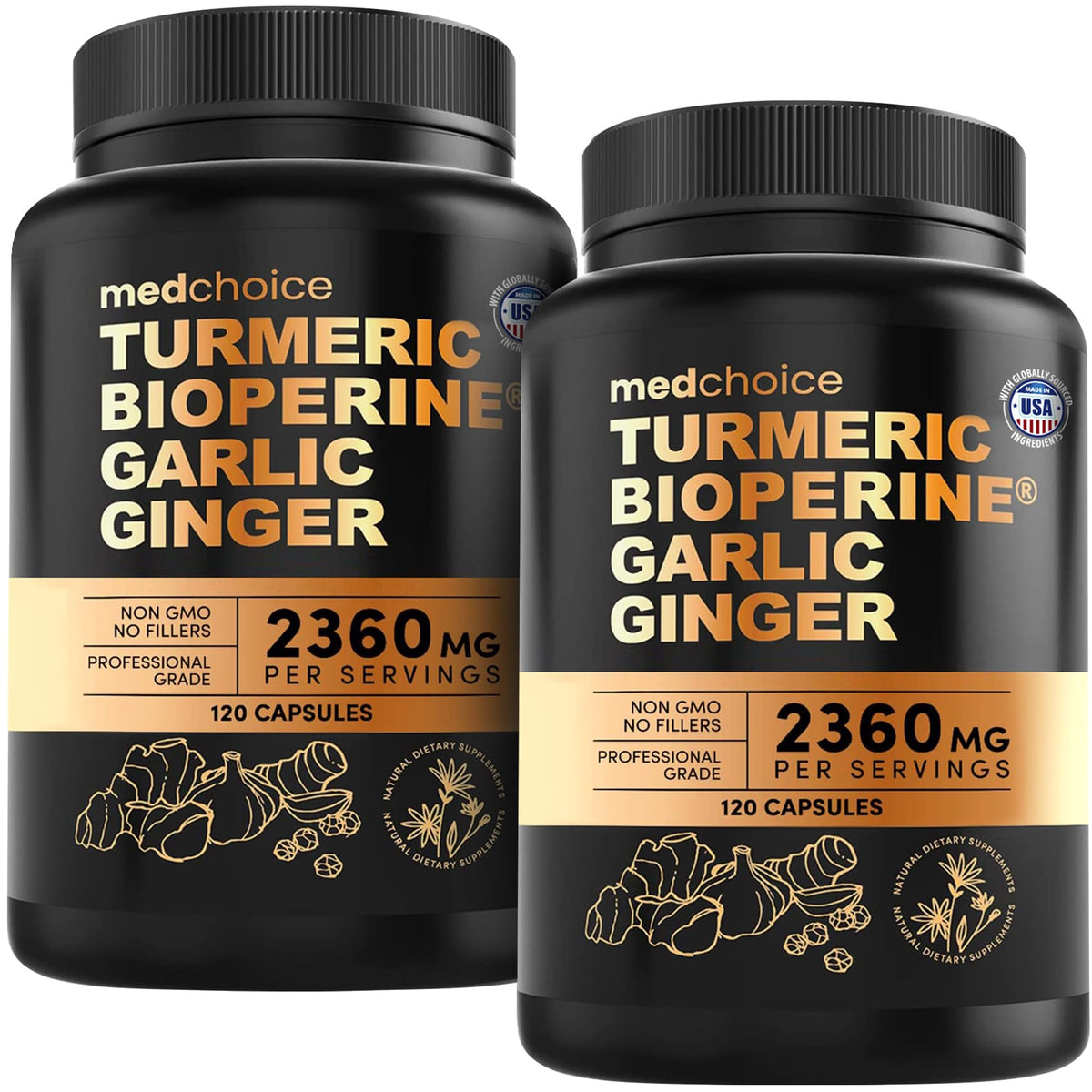 Turmeric Joint Support with Garlic & BioPerine 2360 mg