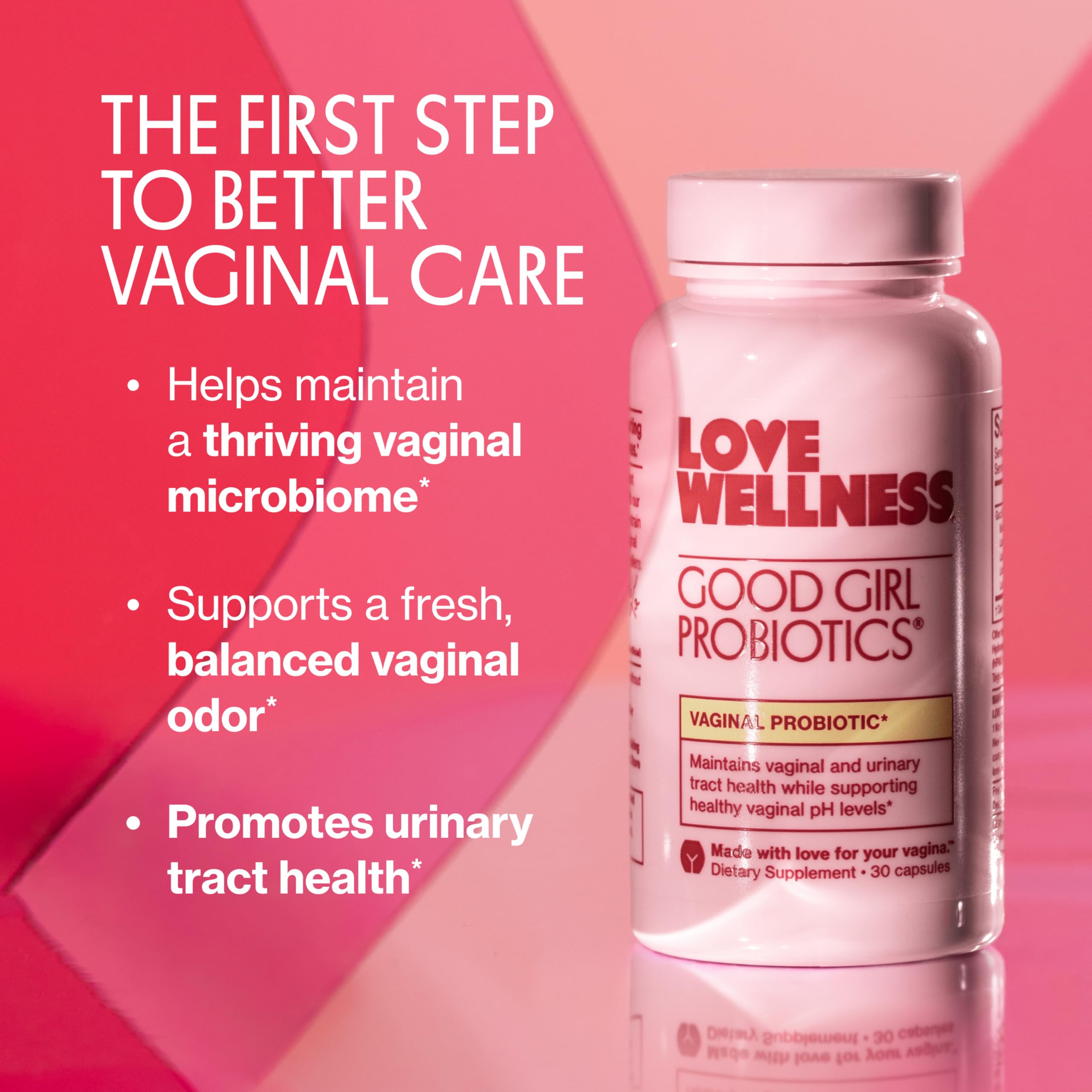 Love Wellness Good Girl Probiotics | 9-Strain Vaginal Health

