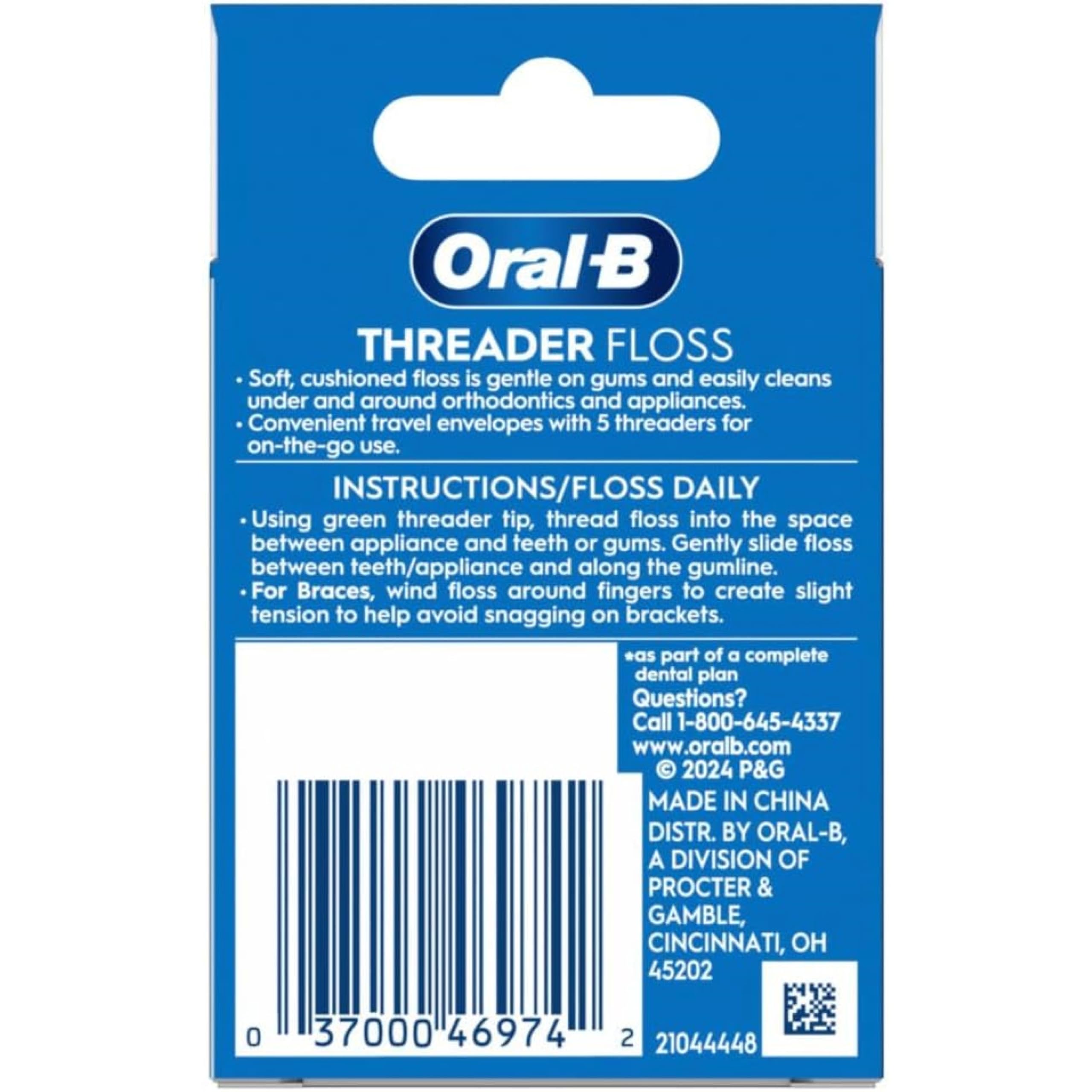 Oral-B Threader Floss for Braces and Implants

