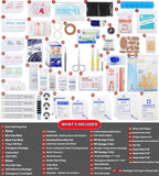 VRIEXSD Premium First Aid Kit for Home Office Travel

