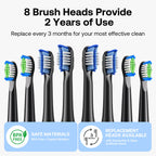 Bitvae Electric Toothbrush Travel - 60-Day Battery, 5 Modes

