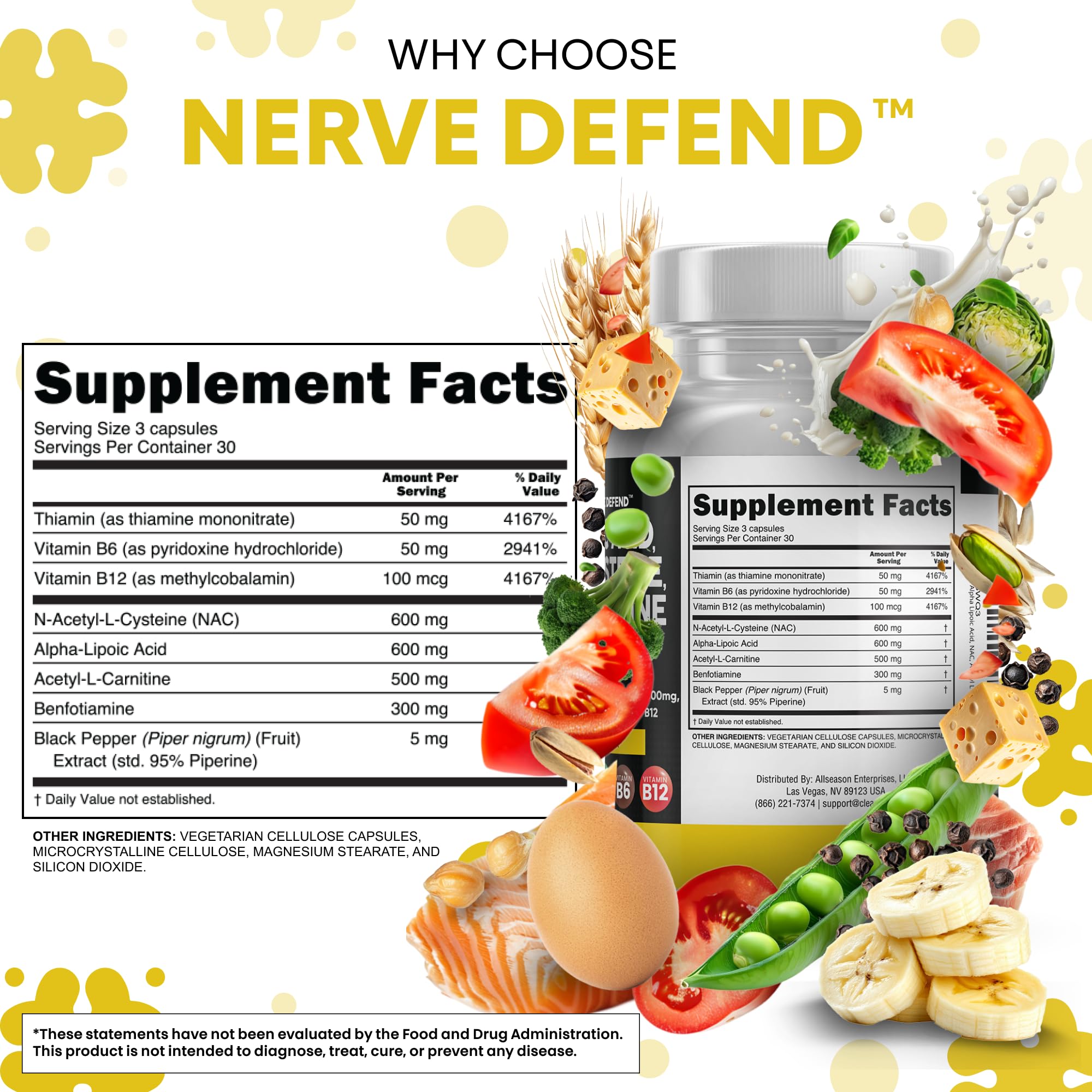 Clean Nutra Nerve Defend All-In-One Nerve Support

