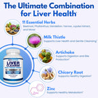Arazo Nutrition Liver Cleanse Detox & Repair | Milk Thistle

