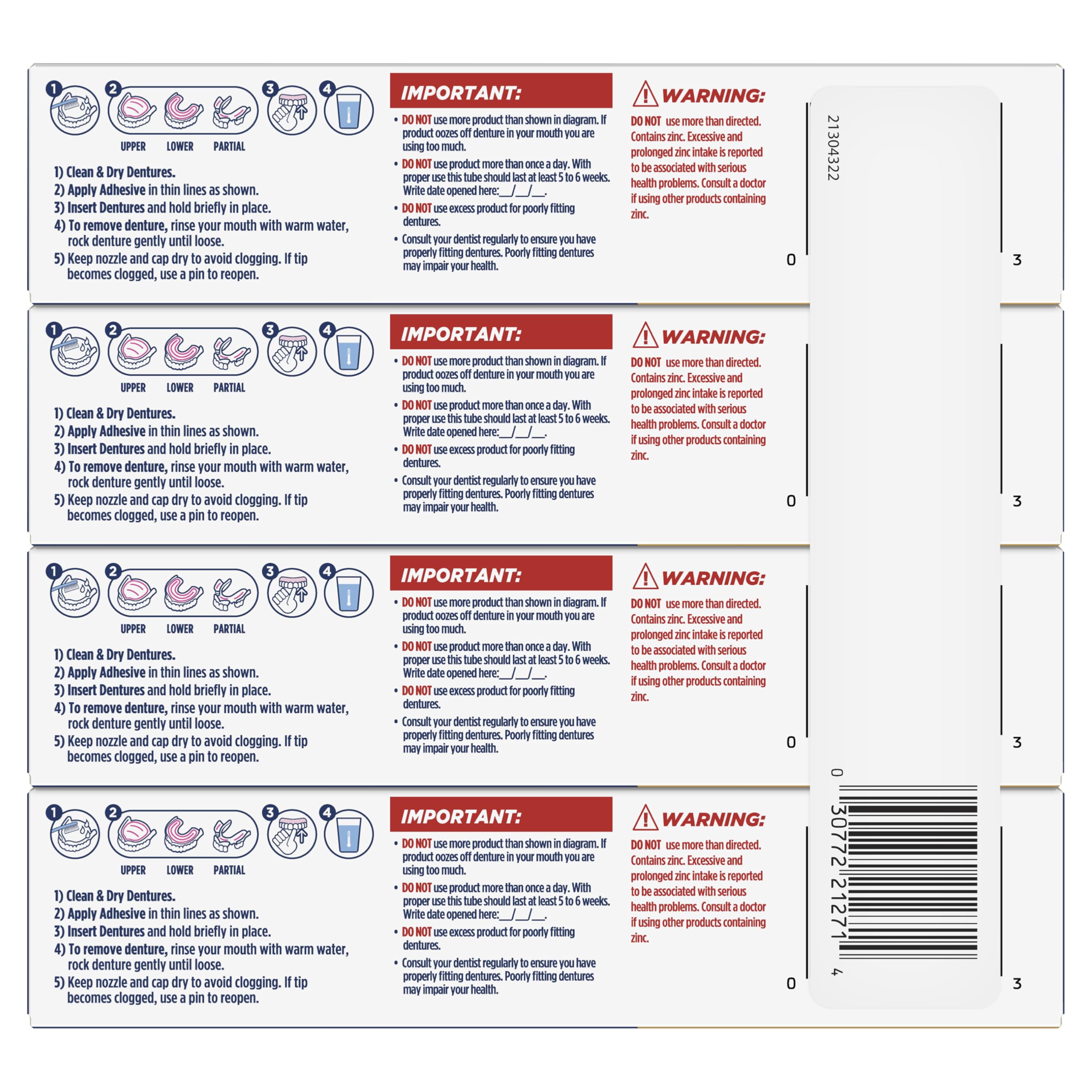 Denture Adhesive Fixodent Ultra Max Hold

