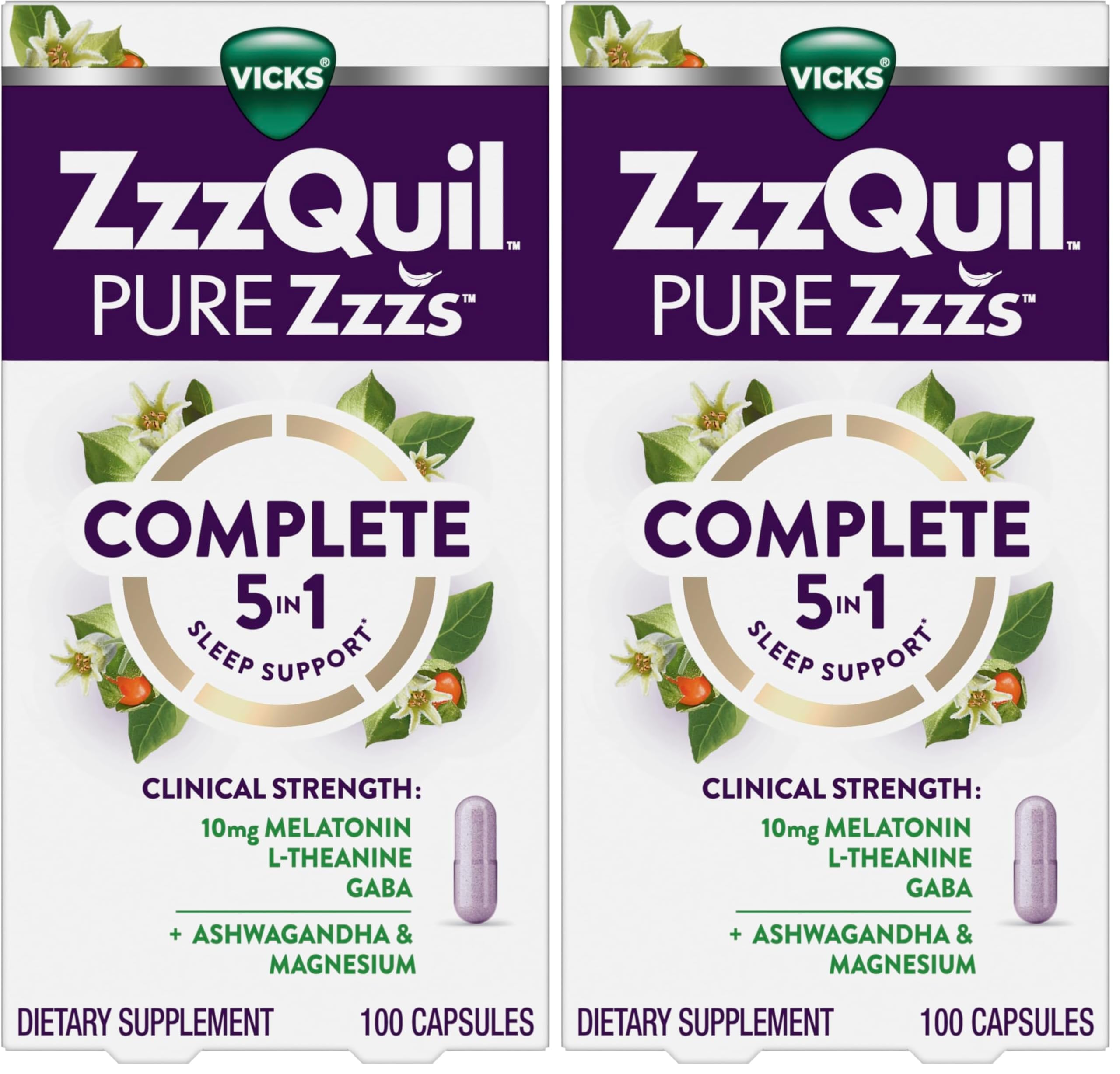 ZzzQuil PURE Zzzs Complete Sleep Melatonin 10 mg Sleep Aid