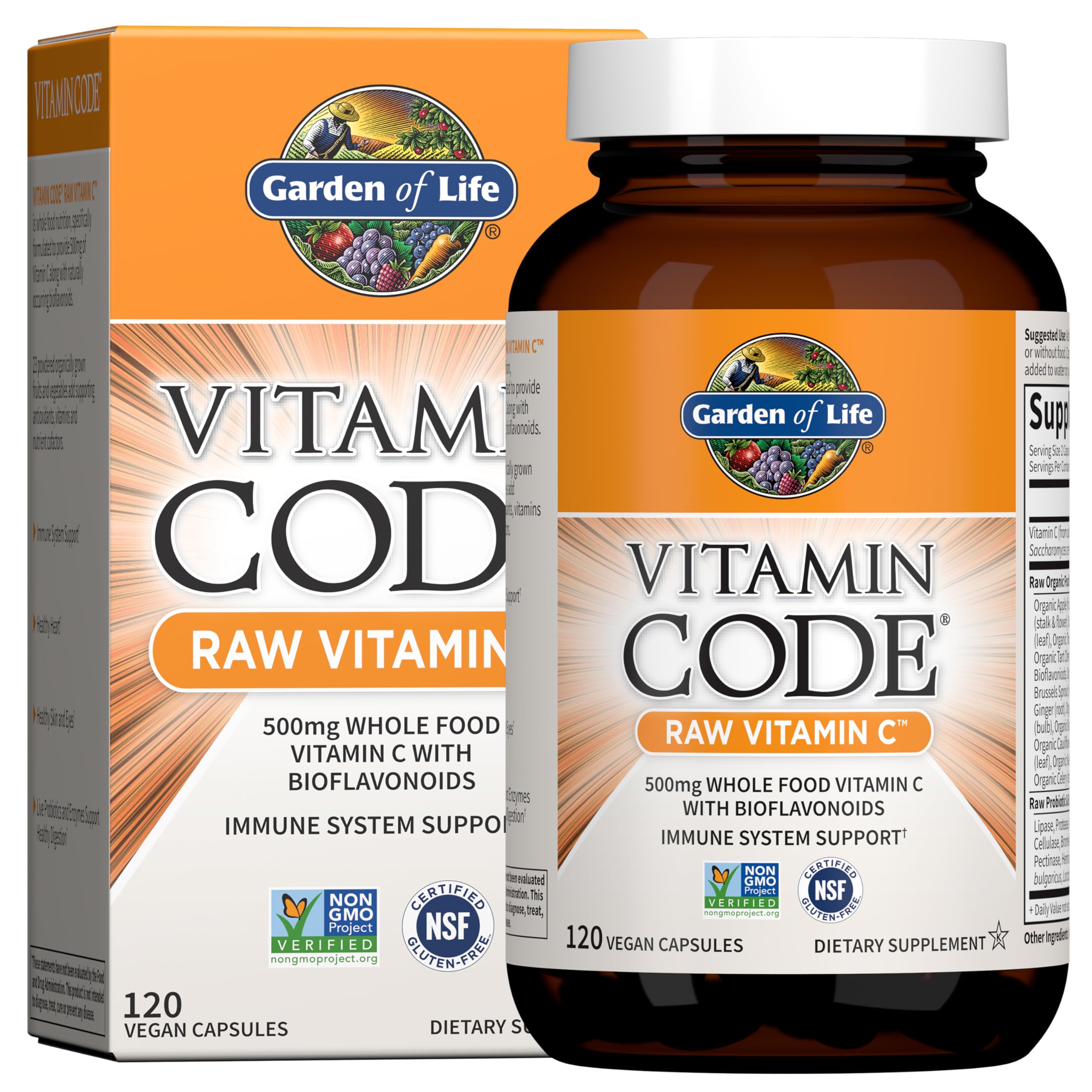 Garden of Life Vitamin Code Raw Vitamin C with Probiotics

