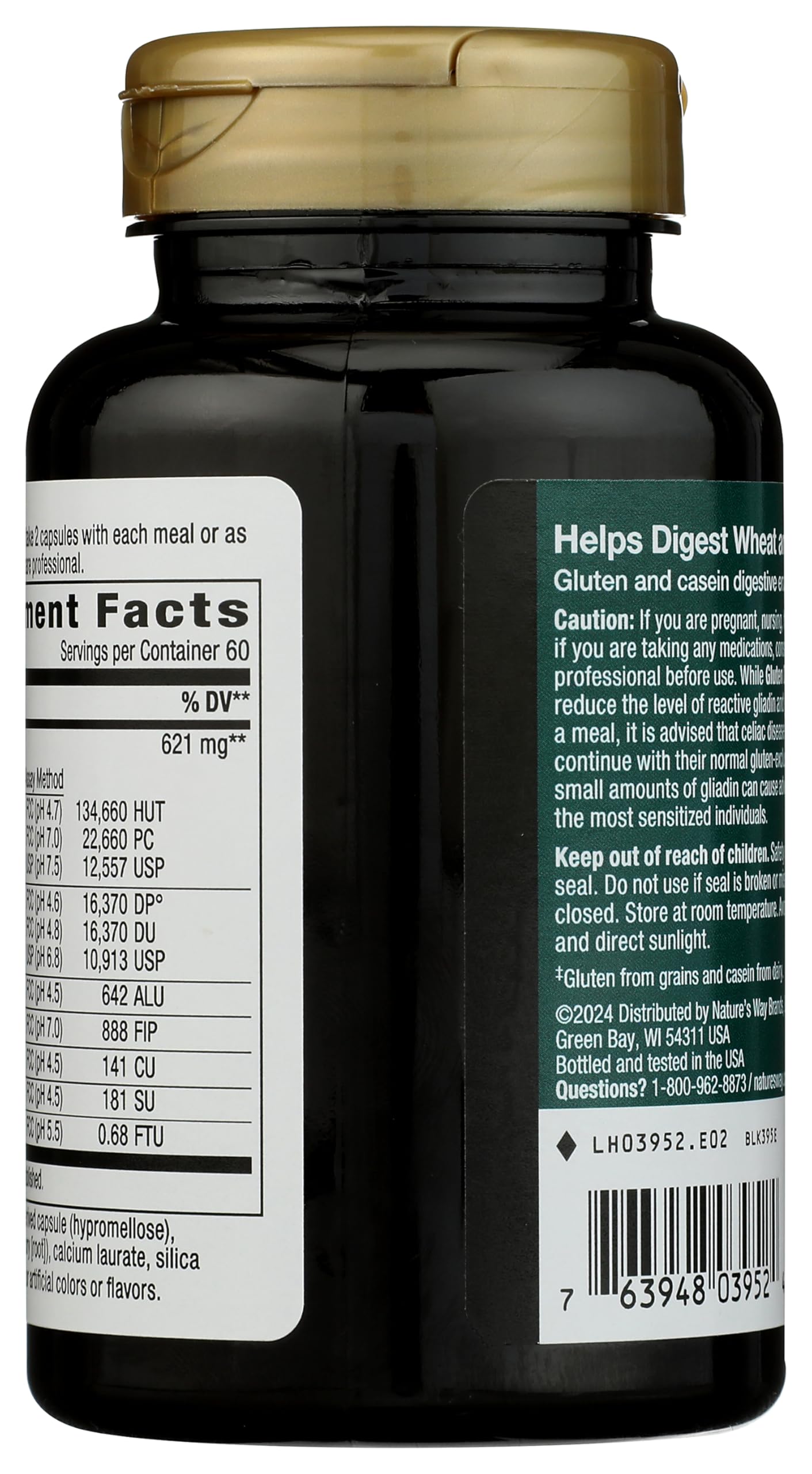 Gluten Defense Digestive Enzymes by Nature's Way

