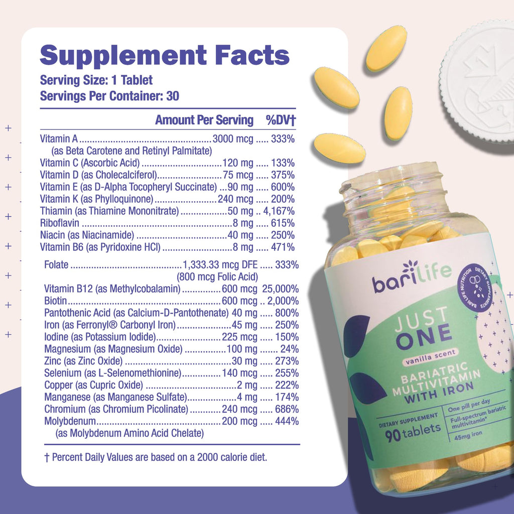 Bari Life Just One Bariatric Multivitamin with Iron Capsule

