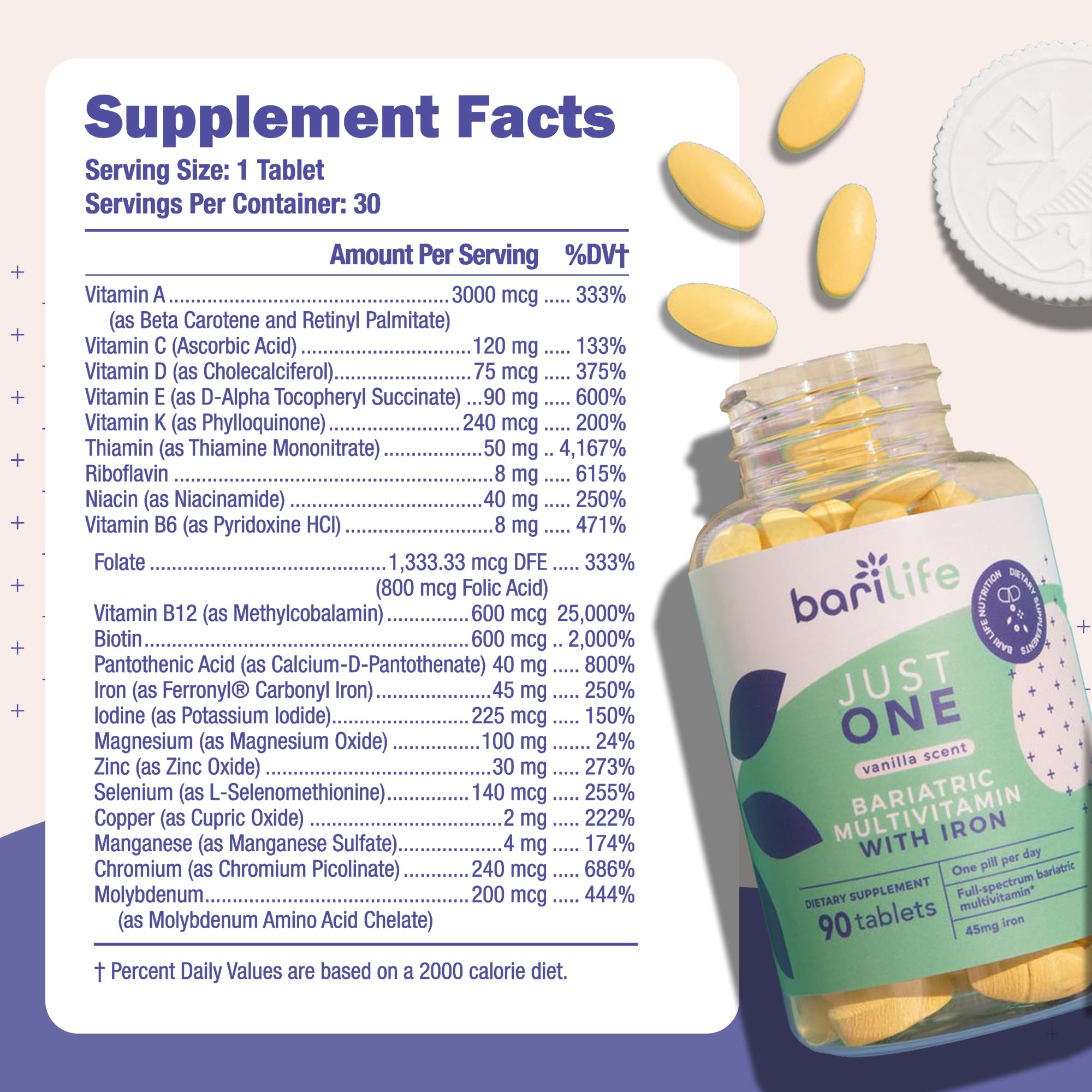 Bari Life Just One Bariatric Multivitamin with Iron Capsule

