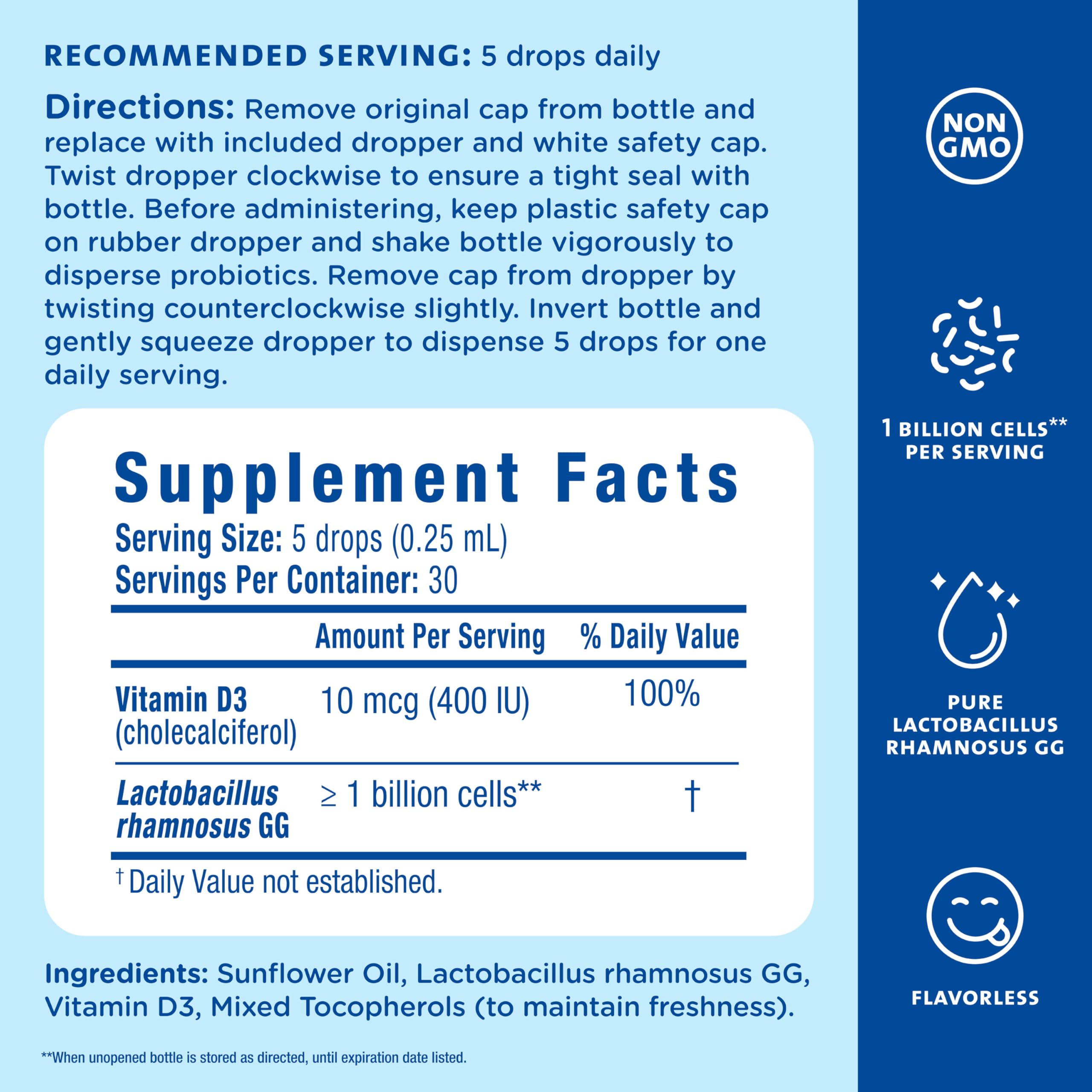 Mommy's Bliss Baby Probiotics + Vitamin D Drops for Infants

