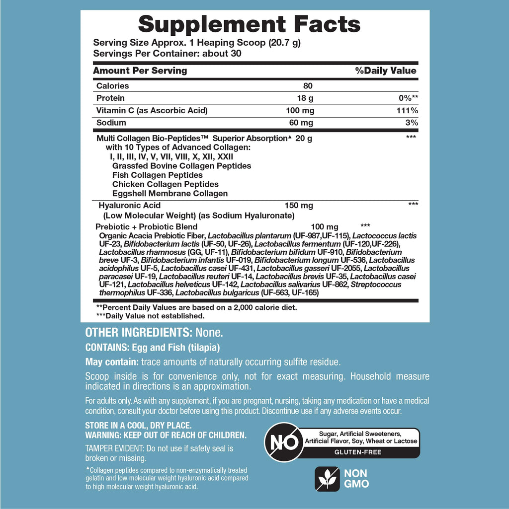 NeoCell Multi Collagen Bio-Peptides Powder with HA

