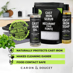 Caron & Doucet Cast Iron Care Set – Seasoning Oil & Soap

