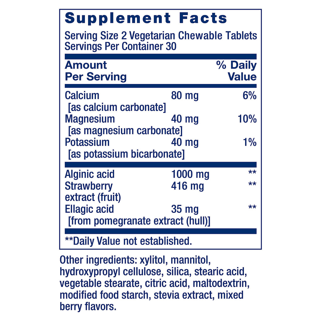 Life Extension Esophageal Guardian Digestive Health Chewables


