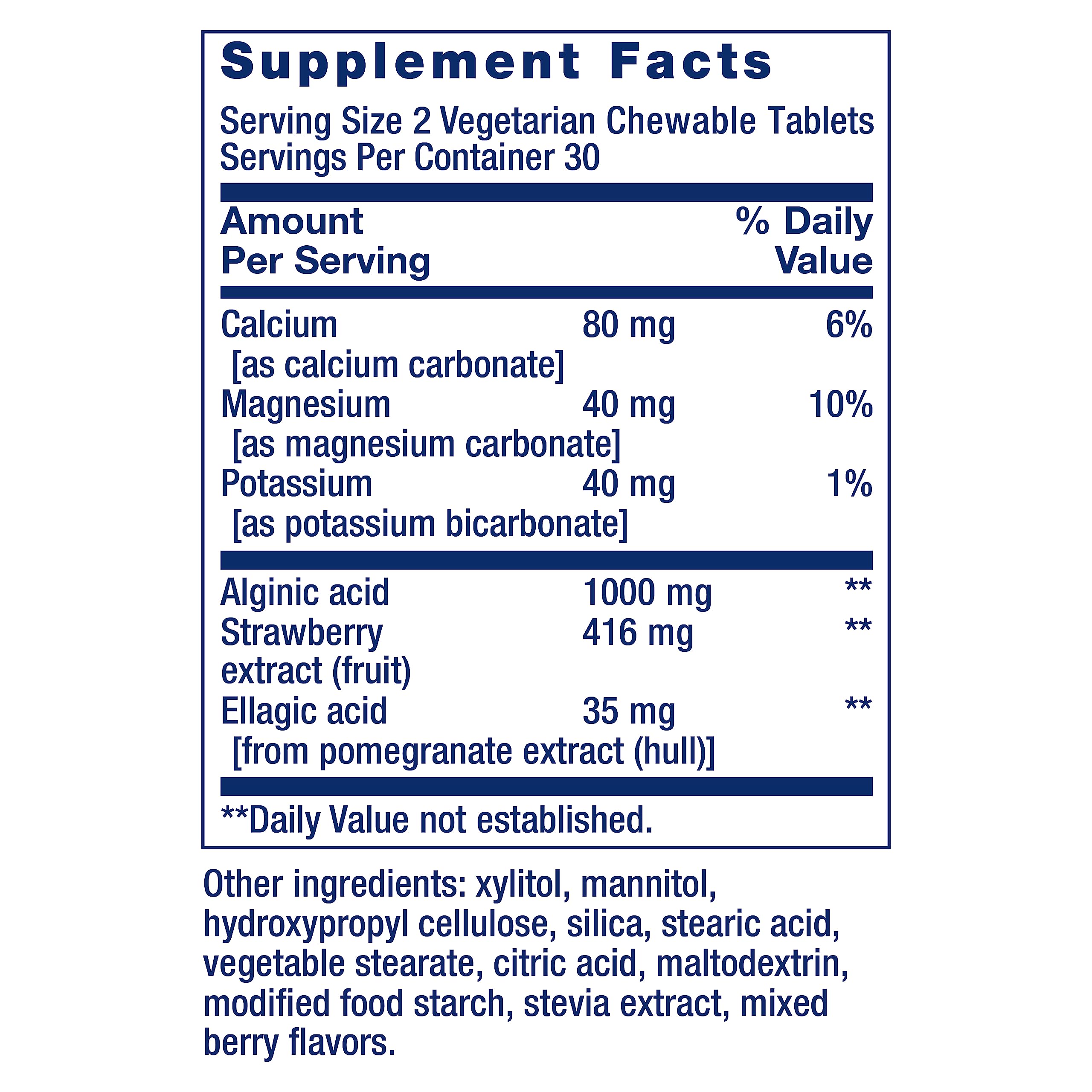 Life Extension Esophageal Guardian Digestive Health Chewables

