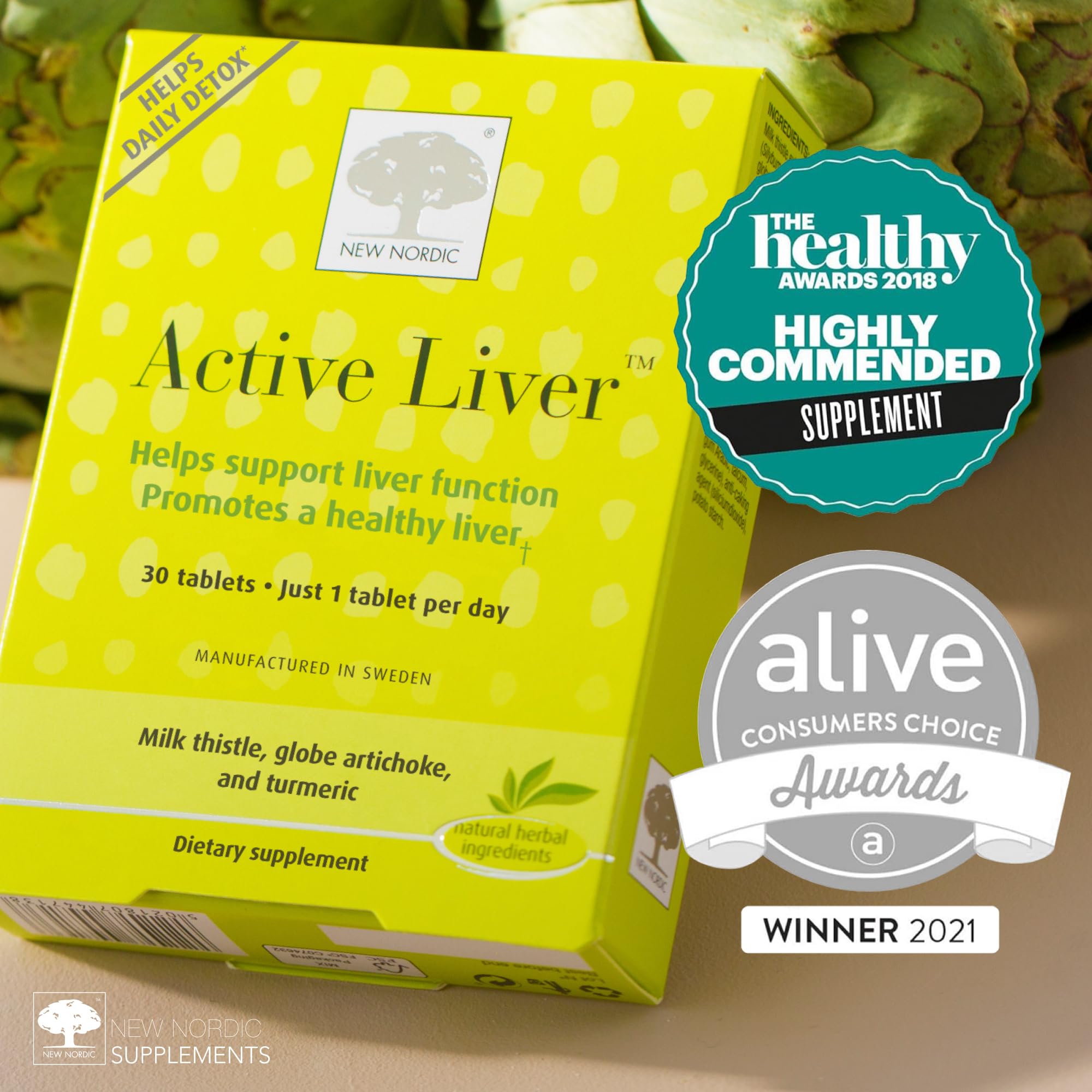 NEW NORDIC Active Liver Supplement with Milk Thistle

