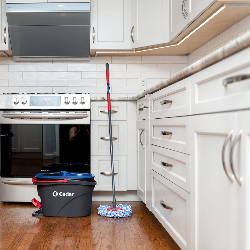 O-Cedar RinseClean Spin Mop & Bucket System | Clean Water Floors

